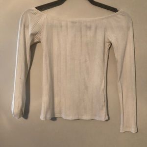 White off the shoulder top